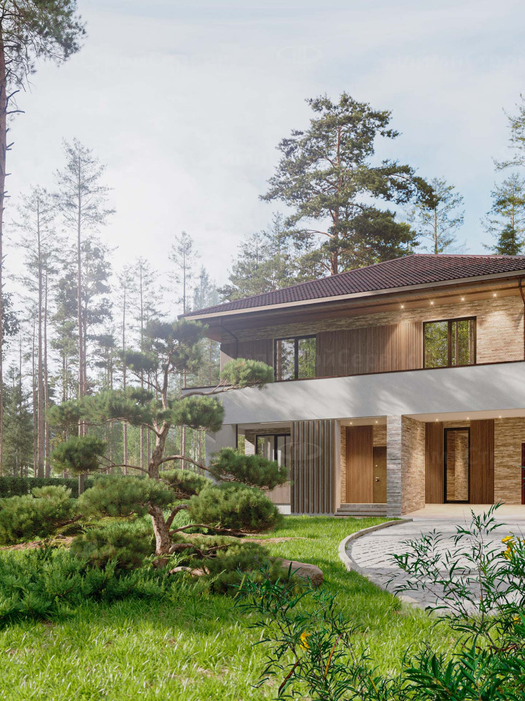 Двухэтажный дом с террасой «Углич»