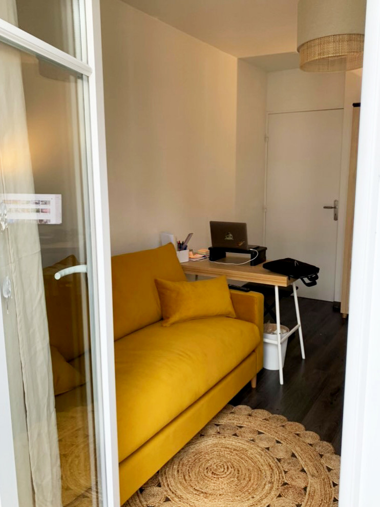 Aménagement d'un double bureau et chambre d'ami