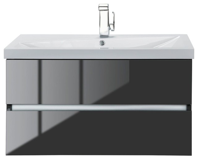 Sangallo Wall Mounted Vanity Contemporary Bathroom Vanities And Sink Consoles By Cutler Kitchen Bath - Wall Mounted Bathroom Cabinet White Gloss Sangallo Wall Mounted Vanity Contemporary Bathroom Vanities And Sink Consoles By Cutler Kitchen Bath - Wall Mounted Bathroom Cabinet White Gloss