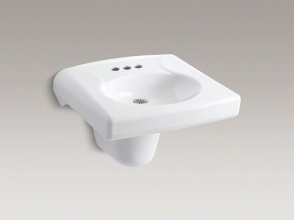 KOHLER Brenham(TM) wall-mounted or concealed carrier arm mounted commercial bath