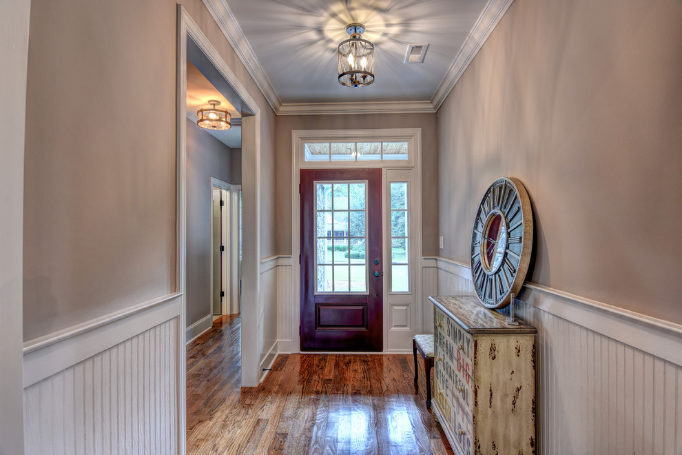 This is an example of an arts and crafts foyer in Other.
