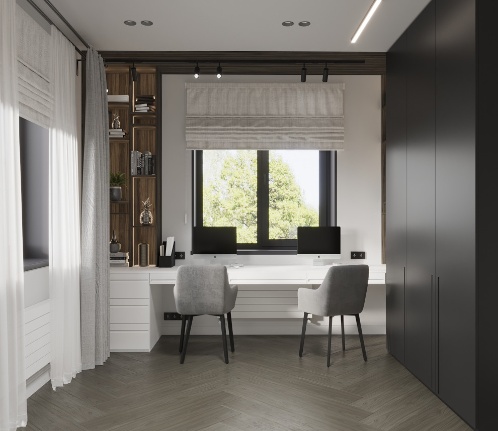 Одноэтажный дом в неоклассике