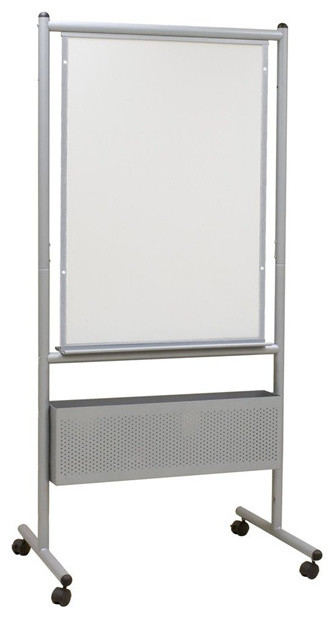 72H x 34 3/4W x 24D Nest Easel with Dur Rite / Silver Trim