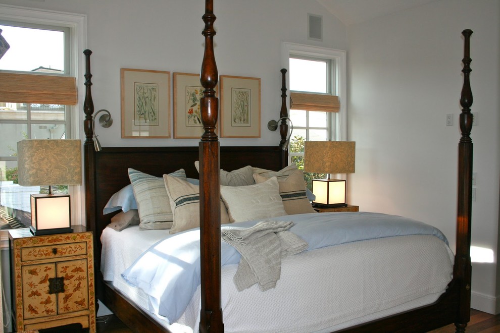 Inspiration for a beach style bedroom in Santa Barbara.