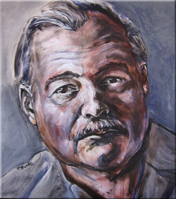 Ernest Hemingway Study #2, Original, Painting