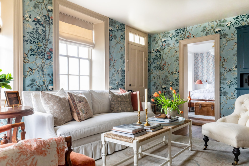 Inspiration for a country living room remodel in Salt Lake City