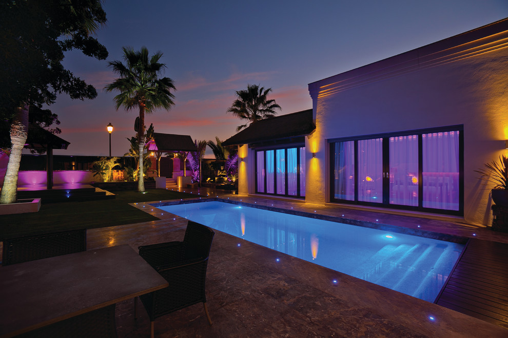 This is an example of a contemporary rectangular pool in Salt Lake City.