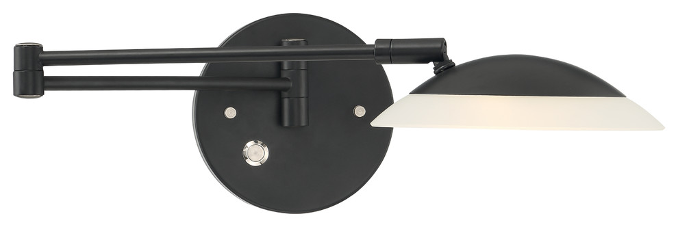 Meran Turbo Swing-Arm Lamp, Museum Black