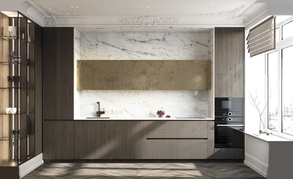 Драгоценная шкатулка, проект в стиле Арт-деко в ЖК Тихвин