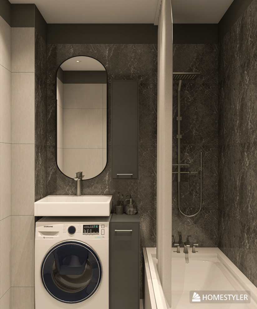 Проект 2-комнатной квартиры для молодого человека