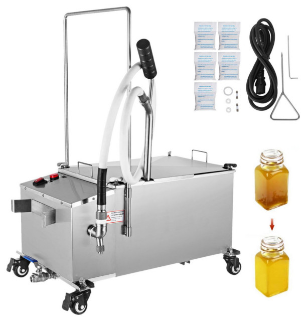 58L Oil Capacity Oil Filtration System Fryer Filter With Stainless