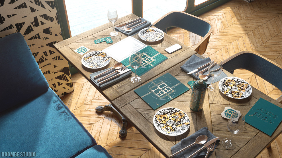 Bibo restaurant in Hong Kong, China - corporate style