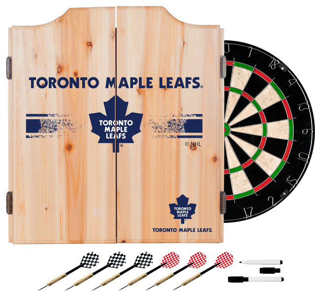 NHL Dart Set With Darts and Board, Toronto Maple leafs