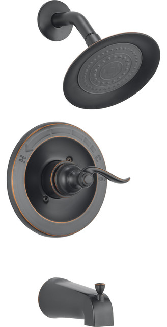 Delta Windemere Oil Rubbed Bronze Tub And Shower Combo Faucet With