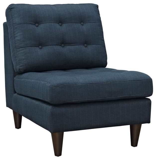 Empress Upholstered Lounge Chair, Azure