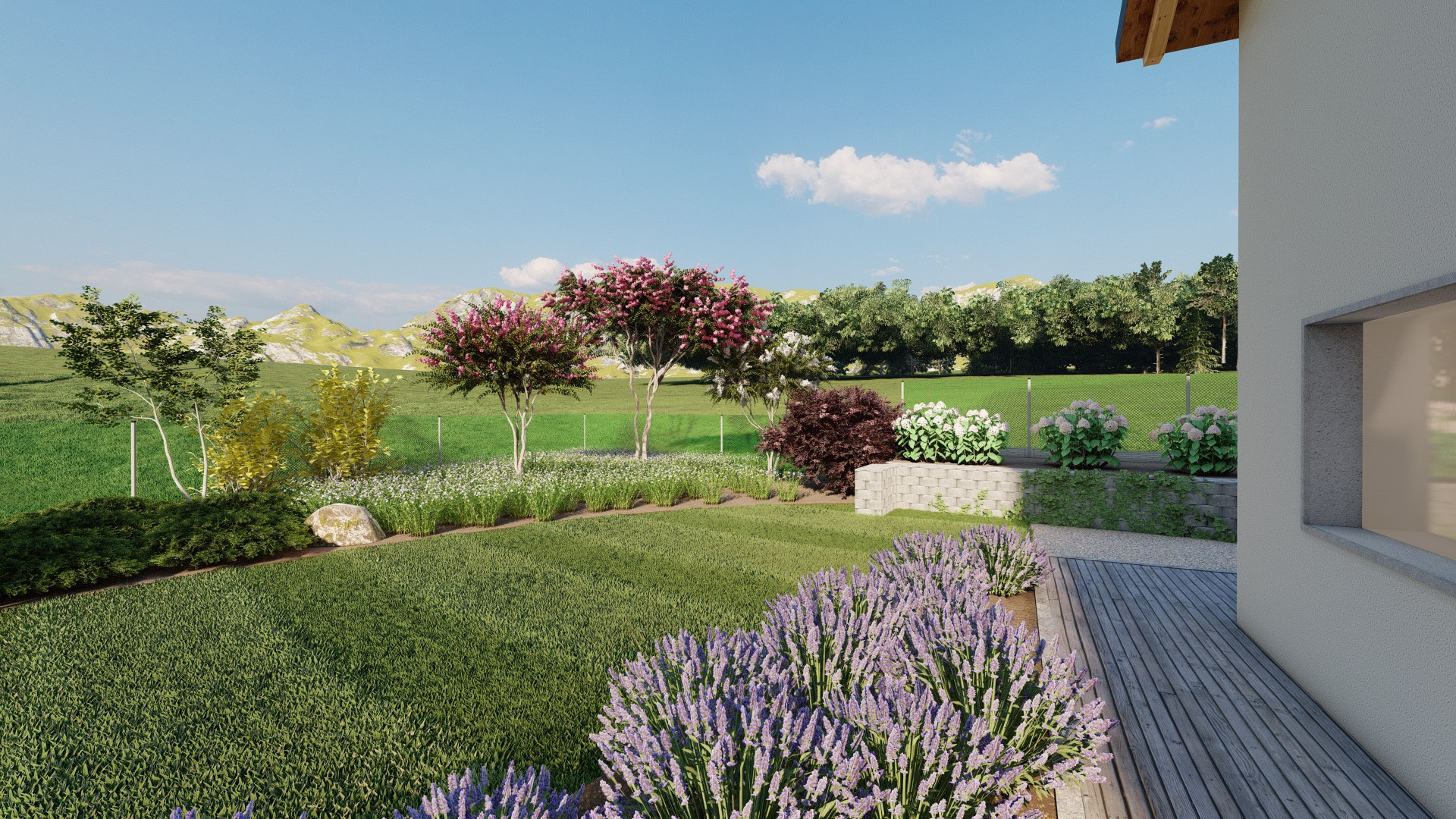 Le colline in fiore