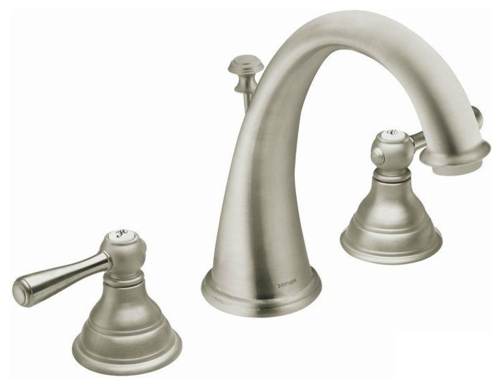Moen Kingsley Widespread Bathroom Faucet, 8"x5"x7", 8"x5"x7