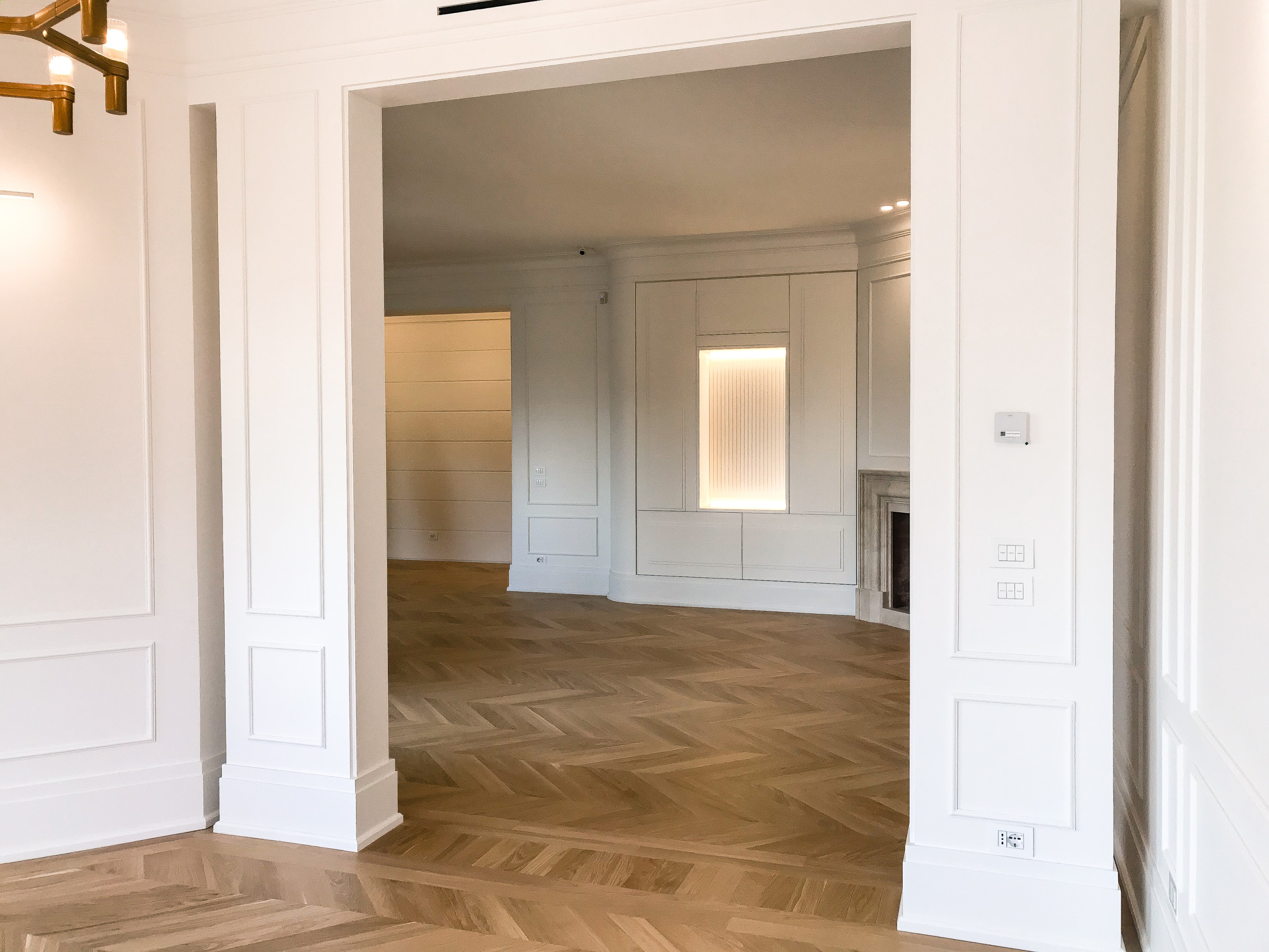 Salone | Dettaglio pilastri