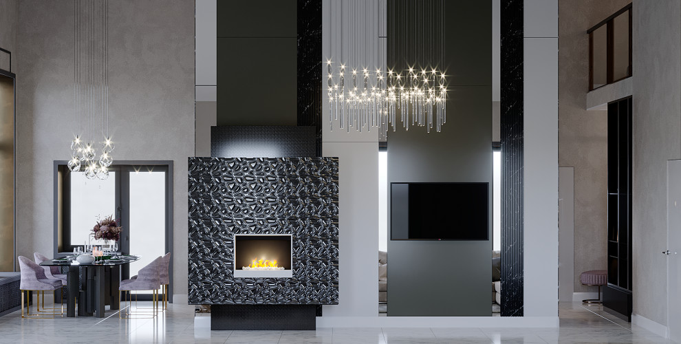 Двухэтажный дом со вторым светом "Искристая прохлада грез"