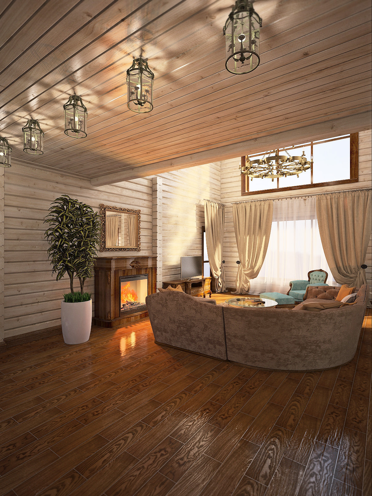 Коттедж из клеёного бруса