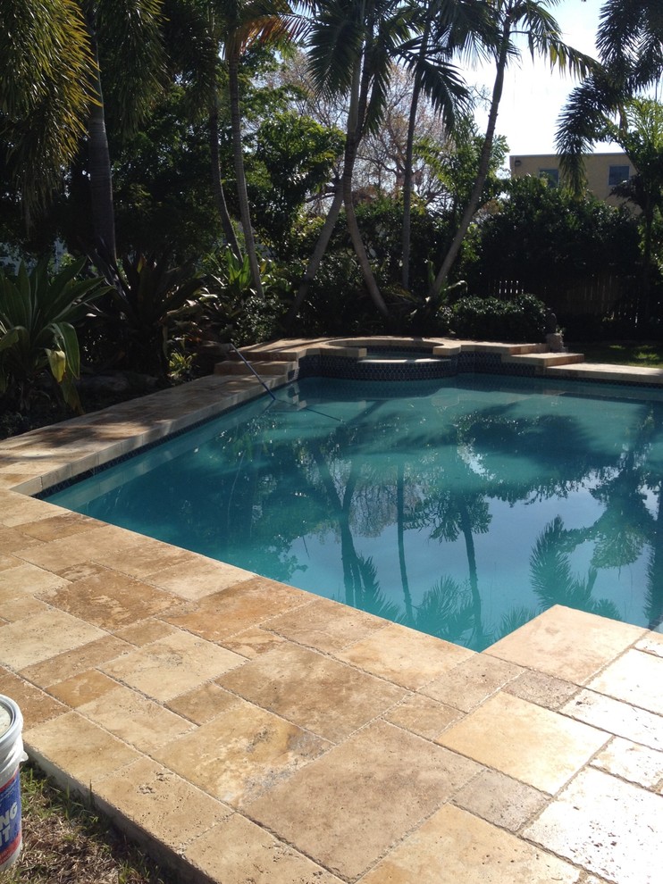 Pool - rustic pool idea
