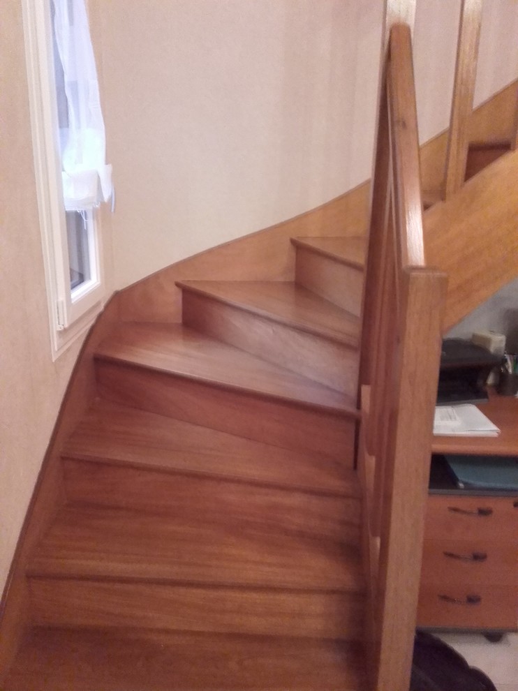 Rénovation complète d'un escalier + installation LED à Angers