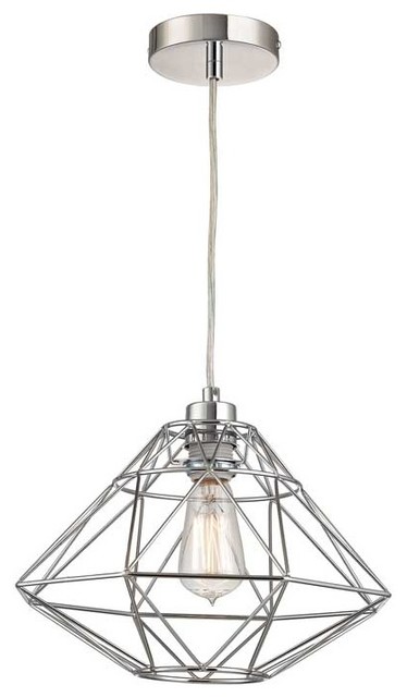 Silver lantern pendant light