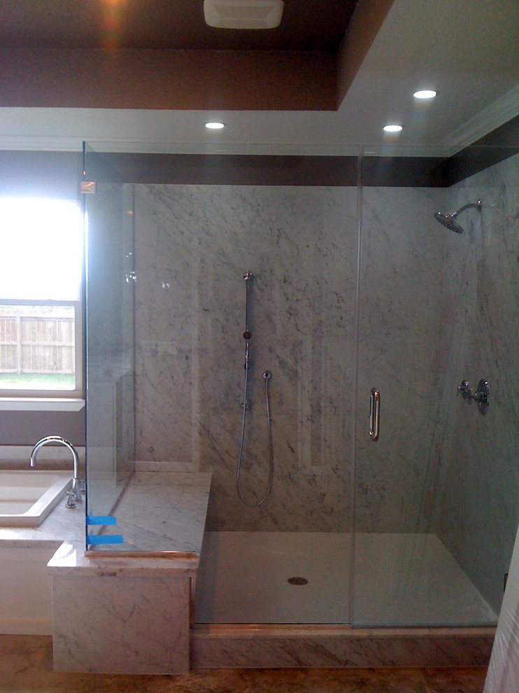 Oyster Creek - Marble Shower - Master Bathroom Suite