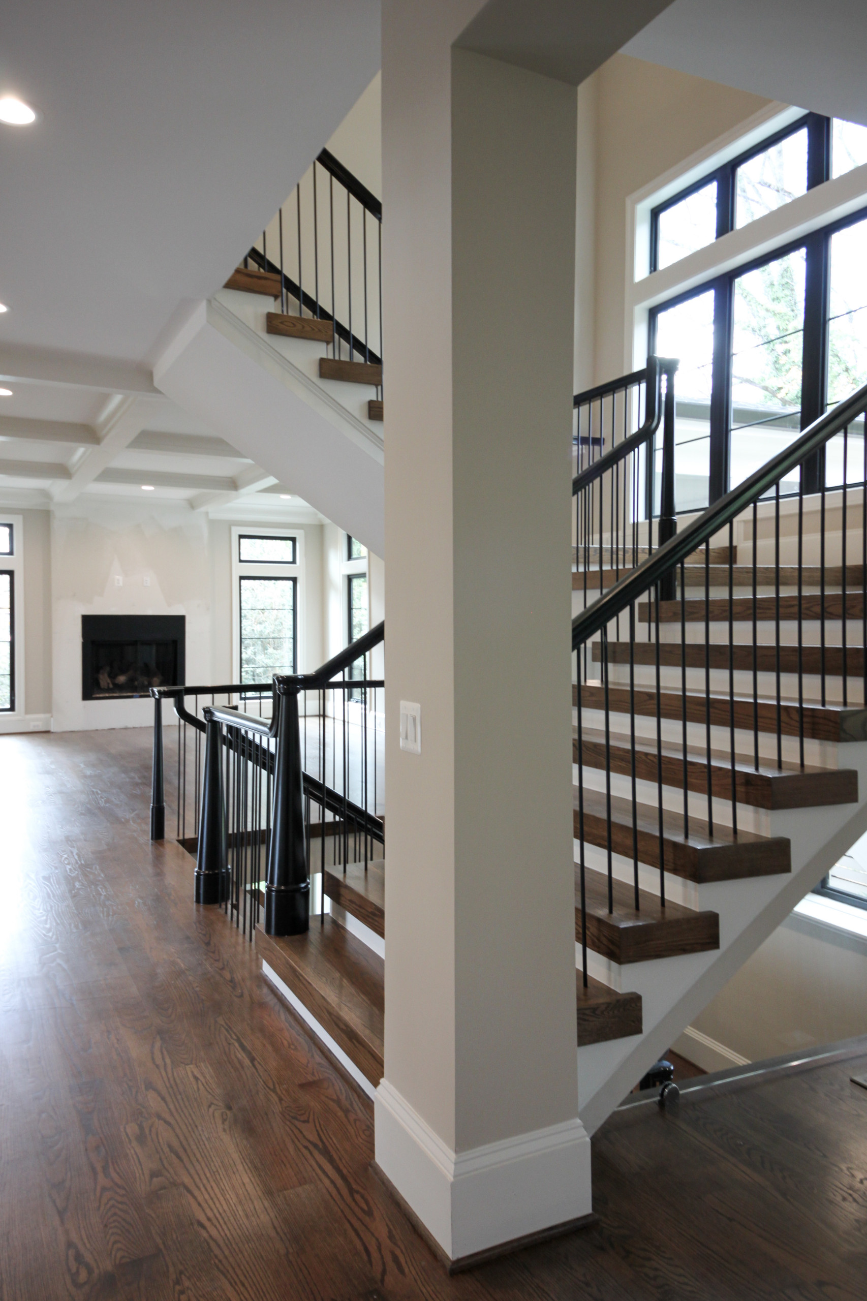 89_Eclectic and Edgy Staircase in French Contemporary Residence, McLean VA 2210
