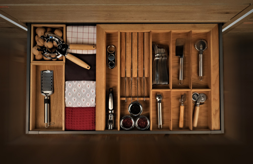 Премиум наполнение в низкий ящик - вид сверху