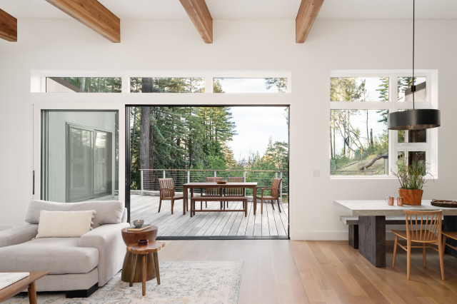 Mt Veeder contemporary-vardagsrum