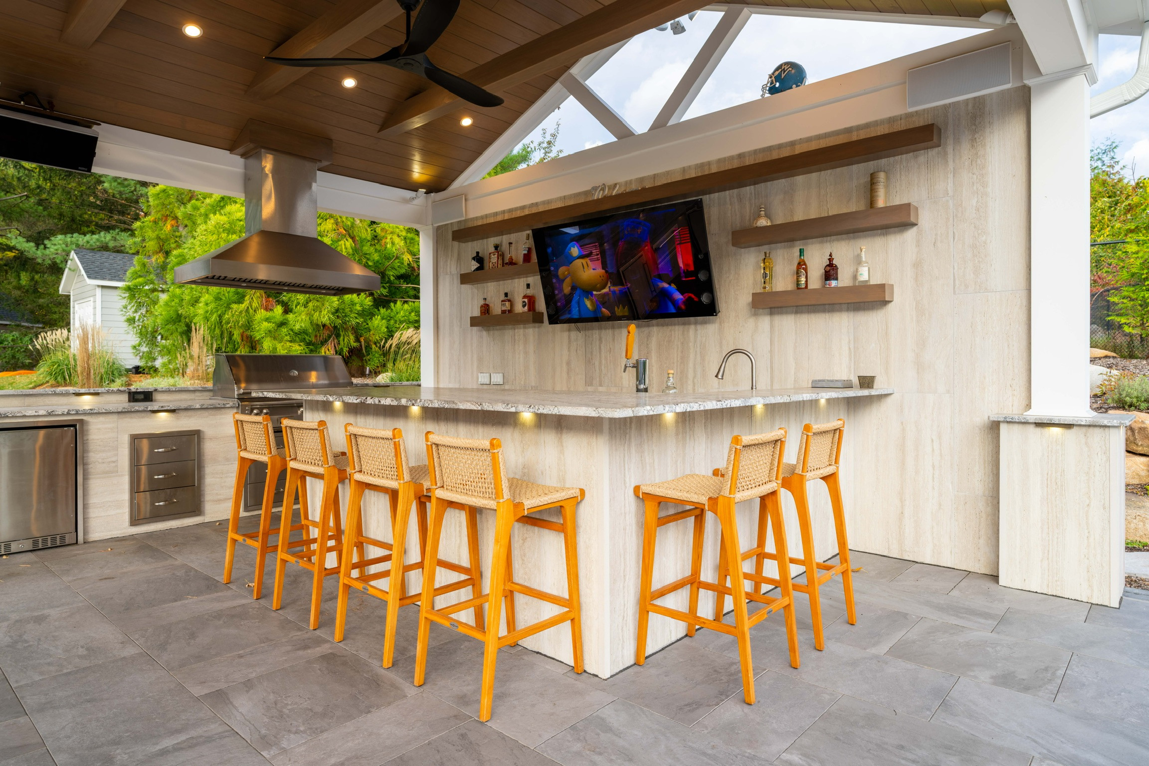 Porcelain Paradise with a Party Pavilian