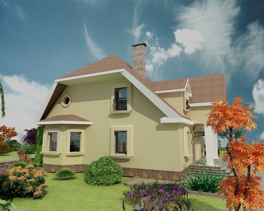 Загородный дом с большим участком