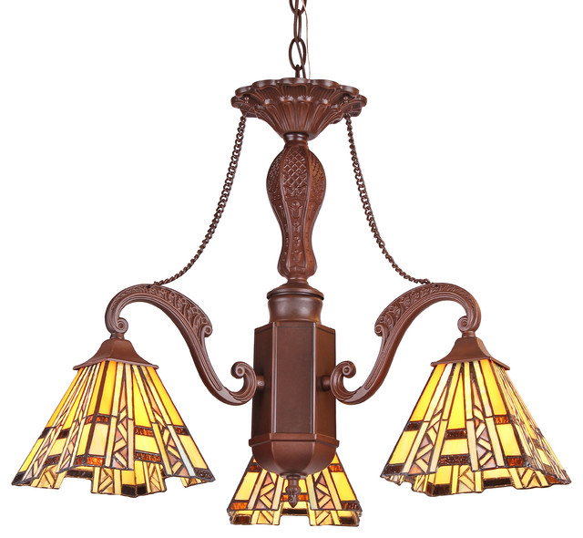 Chloe Lighting Progressive Mission 3 Light Mini Chandelier Chloe Lighting Progressive Mission 3 Light Mini Chandelier