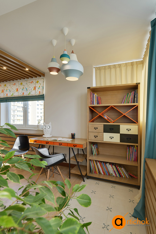 Дизайн детской в стиле прованс с элементами лофта