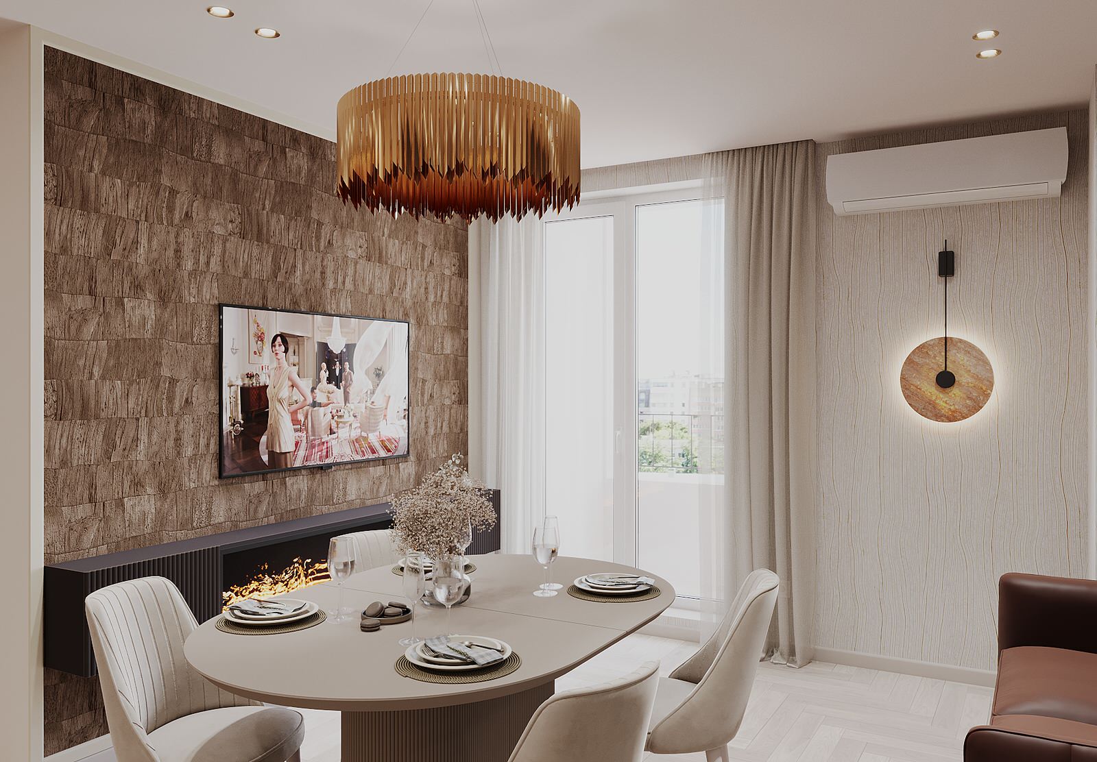 Интерьер 4-ёх комнатной квартиры_ "ПРИТЯЖЕНИЕ МАГМЫ"