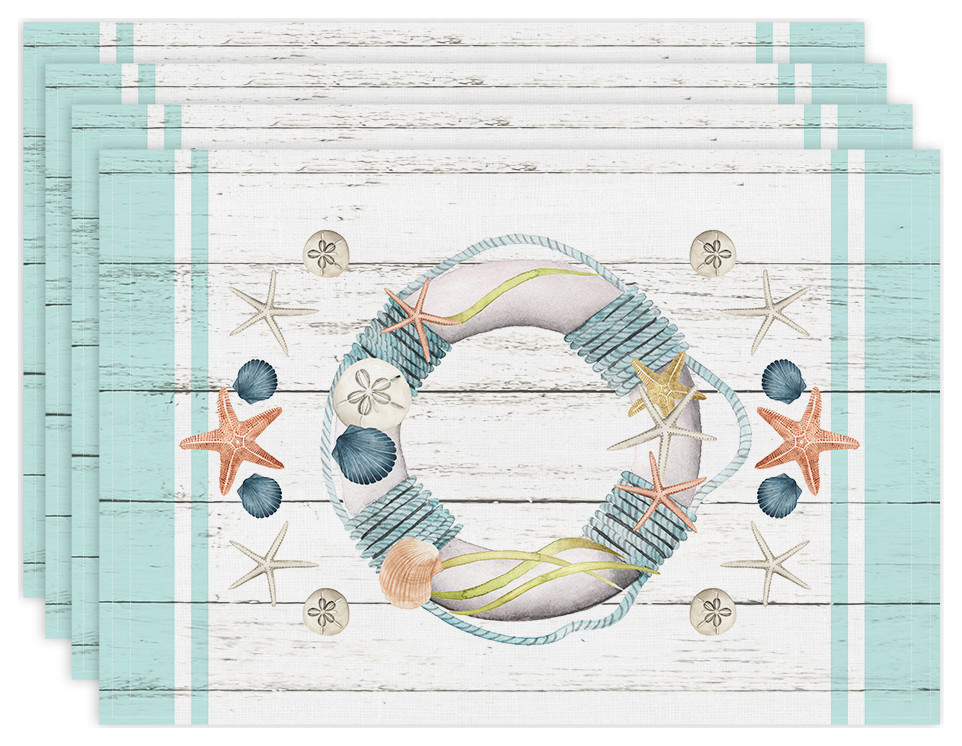 Coastal Reef 13x19 Placemats Beach Style Placemats by Laural Home Houzz