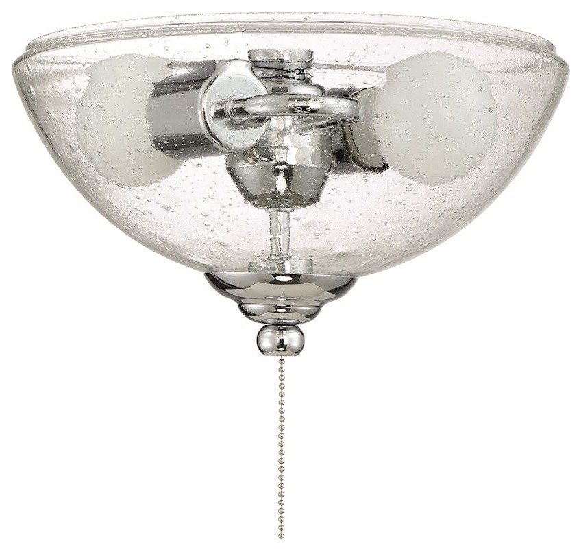 Craftmade Universal Bowl Light Kit with Clear Seeded Glass