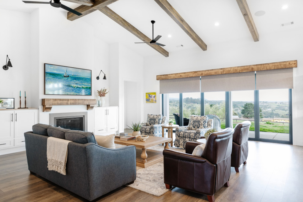 Photo of a farmhouse living room in San Luis Obispo.