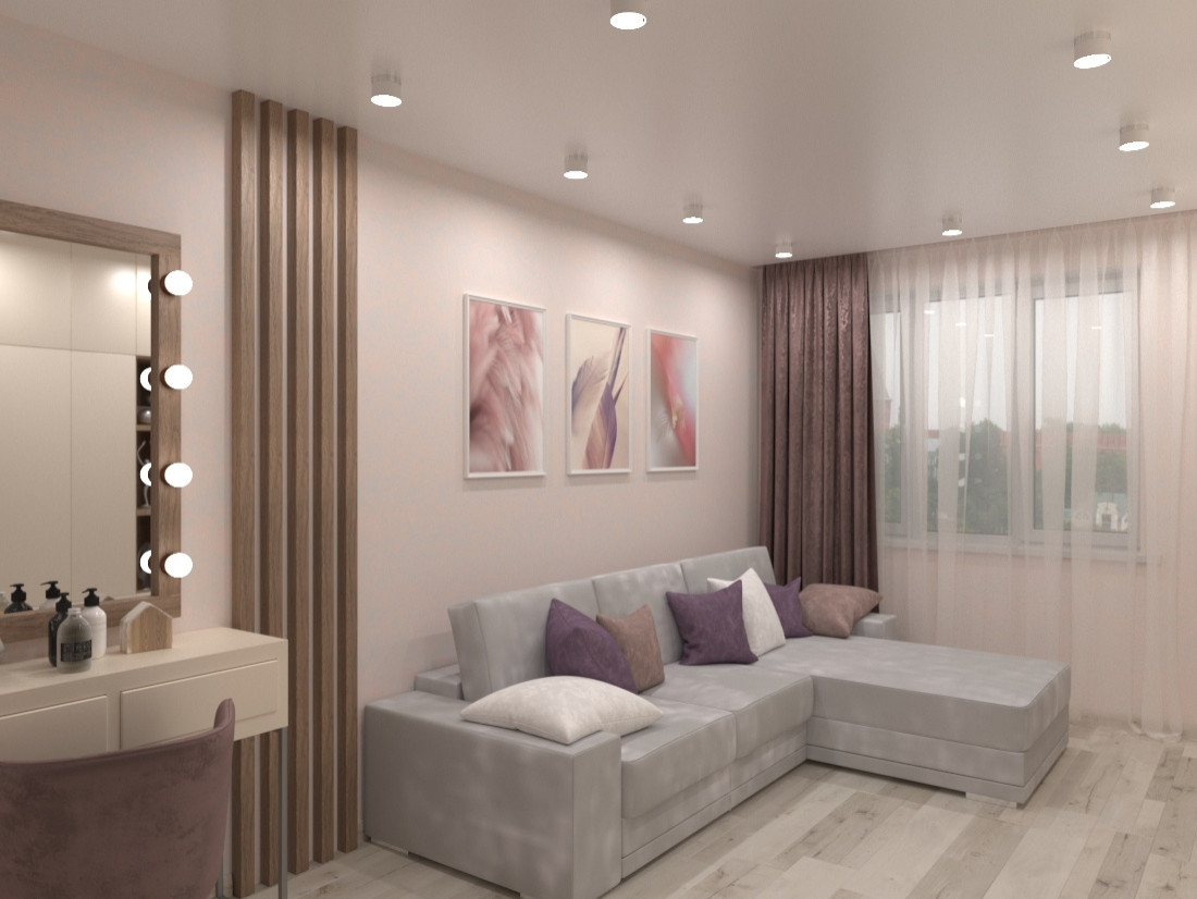 Дизайн-проект однокомнатной квартиры