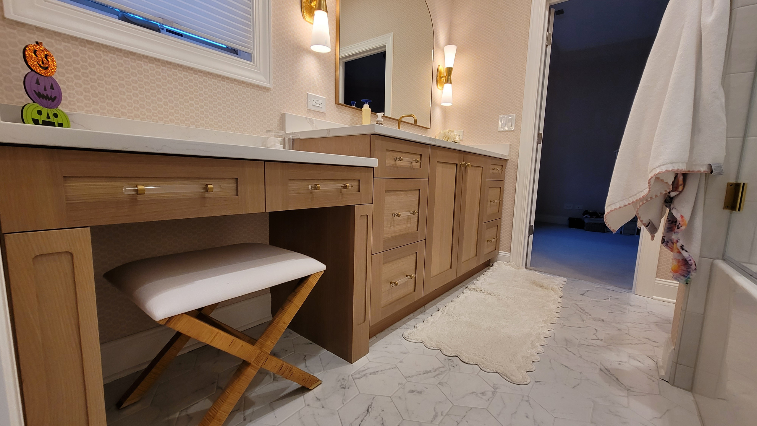custom vanities white oak