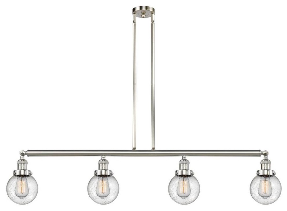 4-Light 50.625" Island Light Brushed Satin Nickel -  Bulbs Included