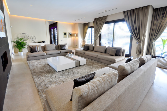 Villa Aquarius contemporary-vardagsrum