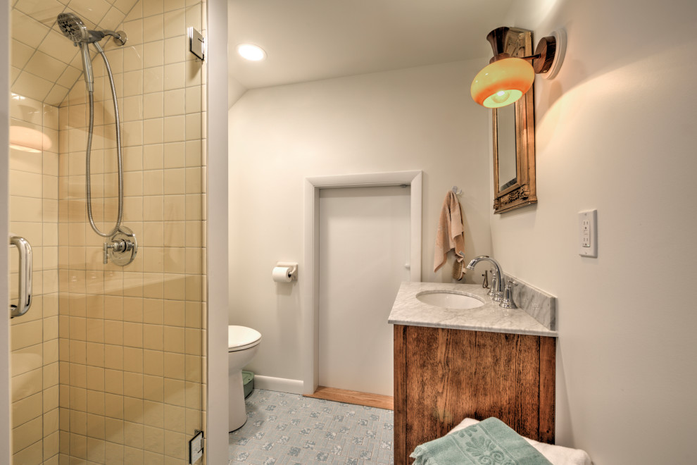Yellow Shower Bathroom - Greenfield MA