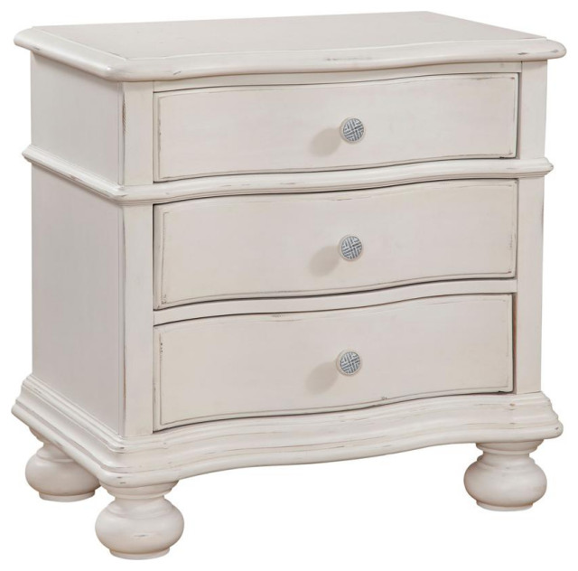 Rodanthe Three Drawer Nightstand - Contemporary - Nightstands And ...