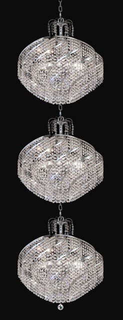 Elegant Lighting 8052G26C/RC Chandelier from the Spiral Collection
