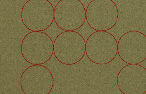 Layers Vineyard Large Taupe and Crimson Fabric