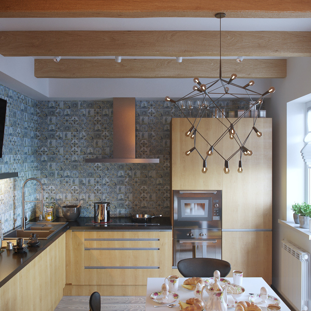 Современный интерьер с элементами лофт