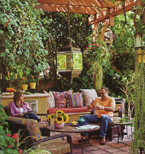 traditional patio gardening outdoor