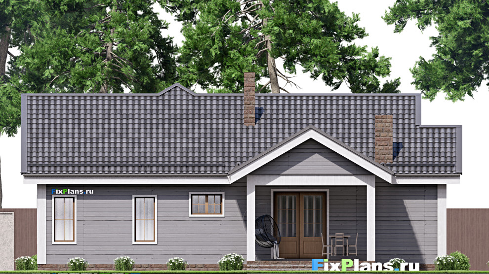 Проект одноэтажного дома 16х15м S150м2 F-16415